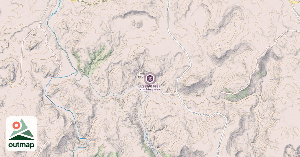 Map of Froggatt Edge climbing area