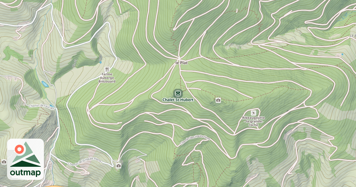 Map of Chalet St-Hubert