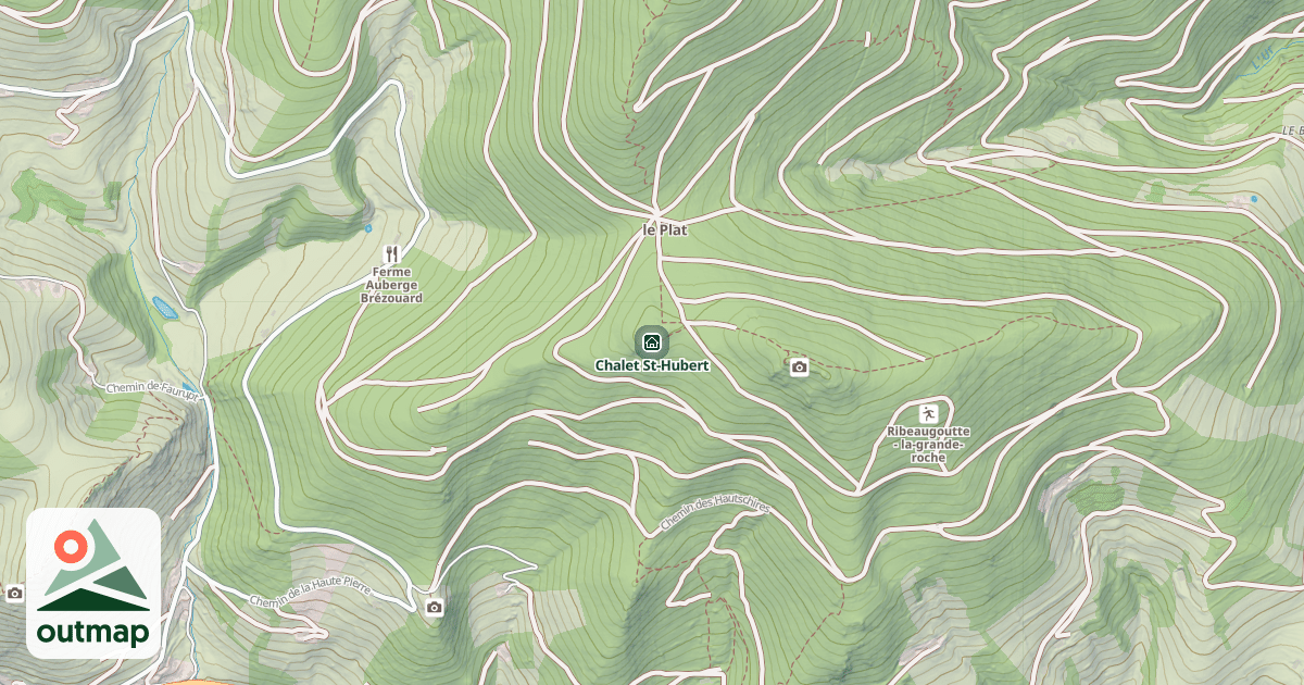 Map of Chalet St-Hubert