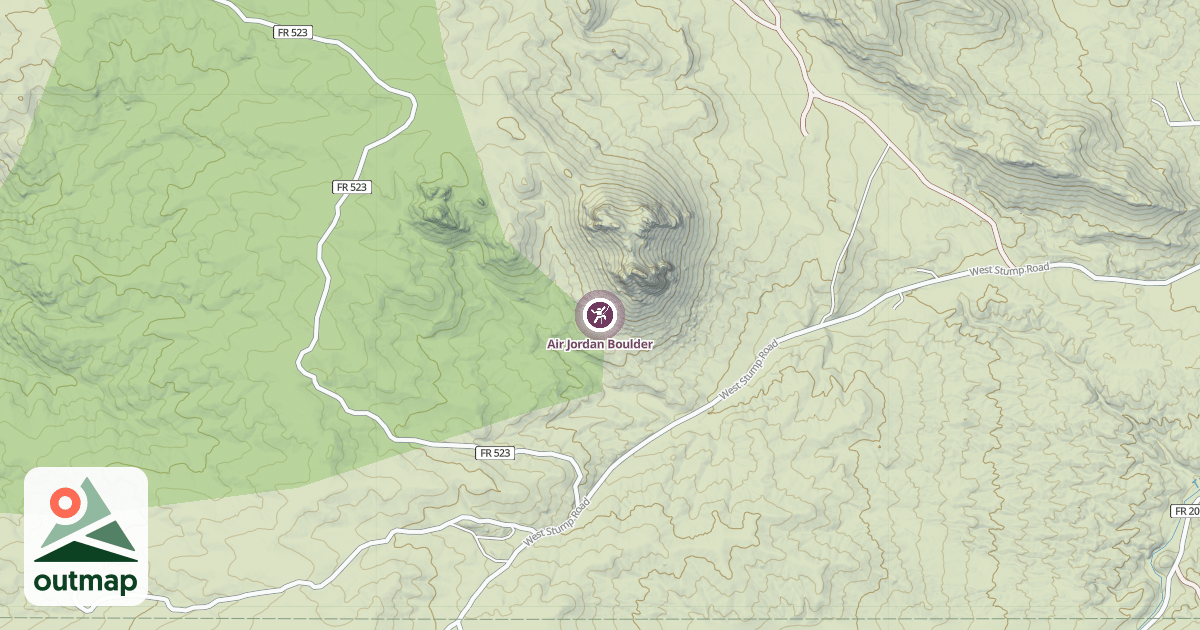 Map of Air Jordan Boulder