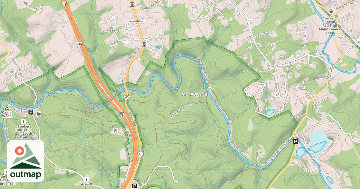 Map of Almost Alpine