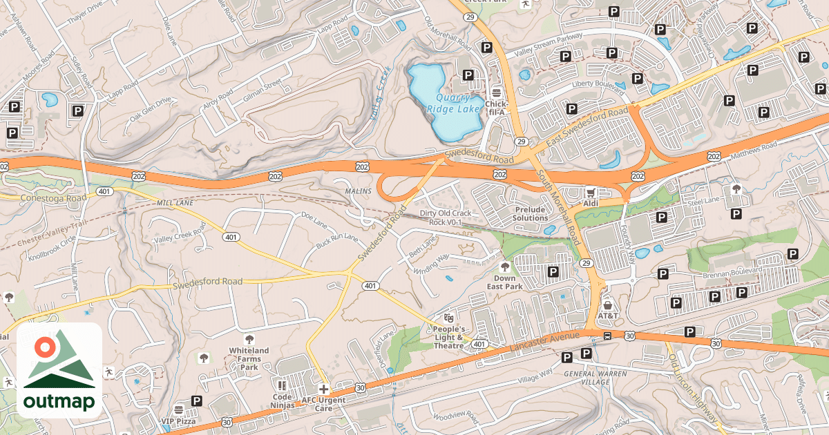 Map of Dirty Old Crack Rock