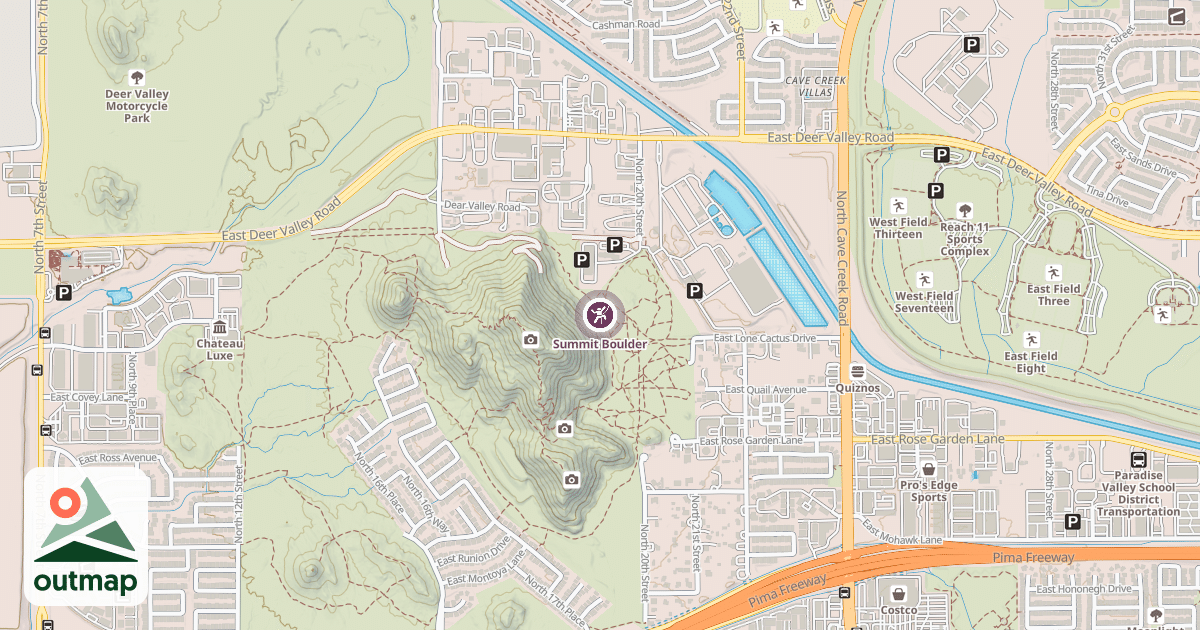 Map of Summit Boulder