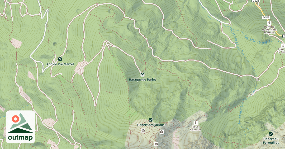 Map of Baraque de Barlet