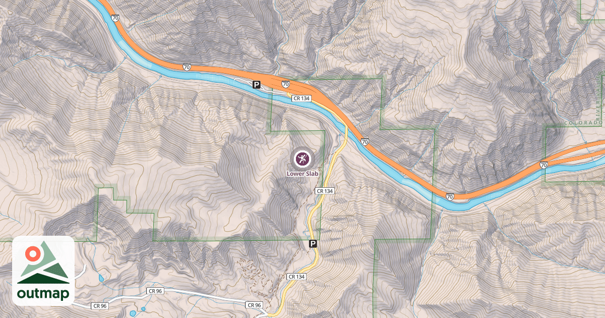 Map of Lower Slab