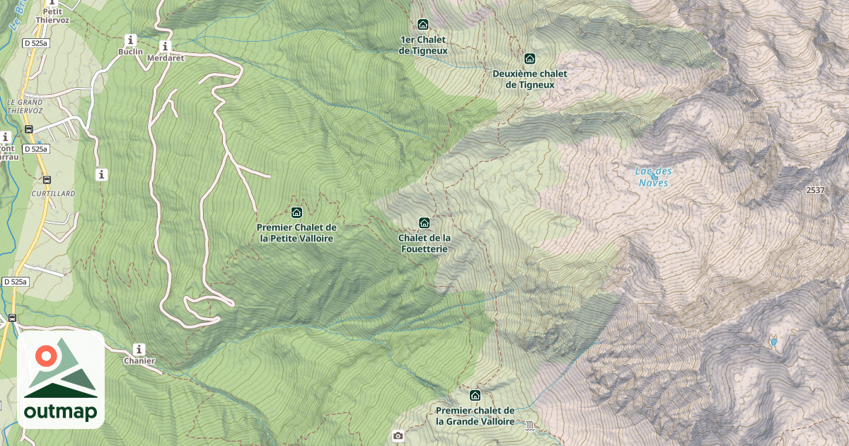 Map of Chalet de la Fouetterie