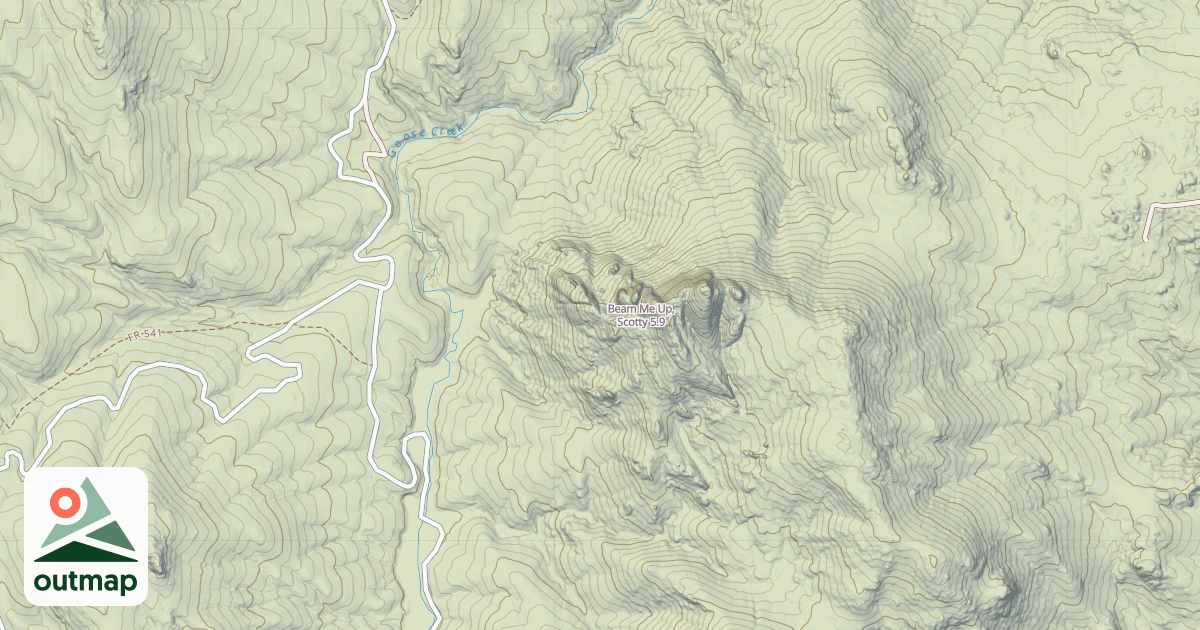 Map of Beam Me Up, Scotty