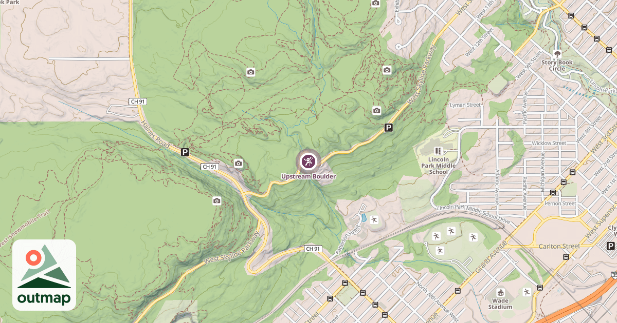 Map of Upstream Boulder
