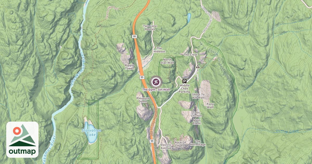 Map of The Gym - Sin Wall