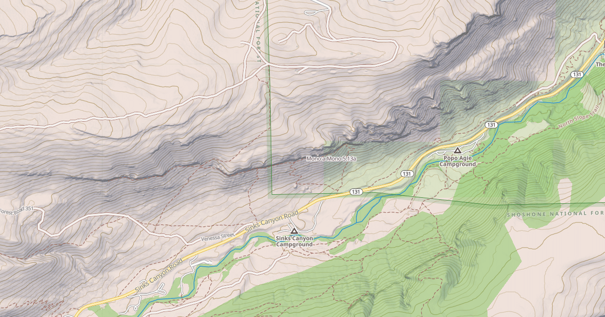 Map preview of Mono a Mono