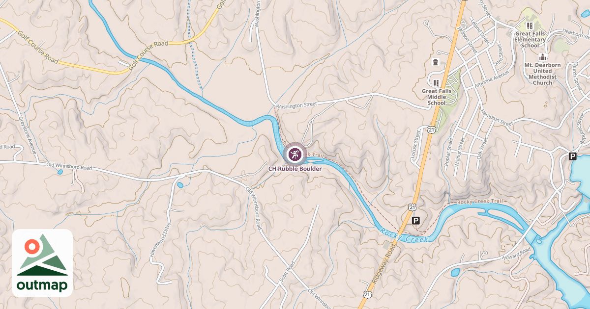 Map of CH Rubble Boulder