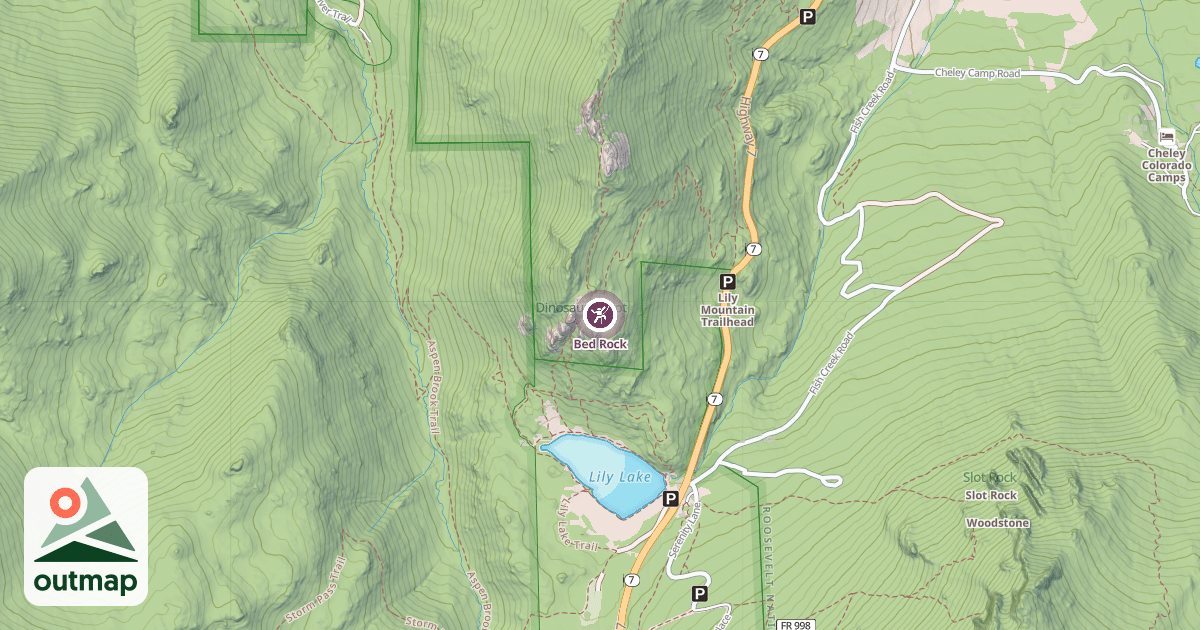 Map of Bed Rock
