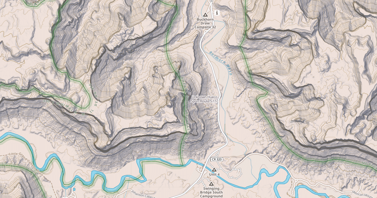 Map preview of Unknown Hueco Sport Route