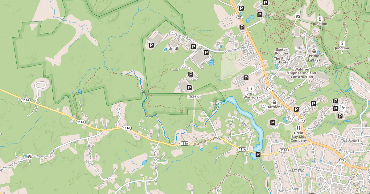 Map preview of Pete's