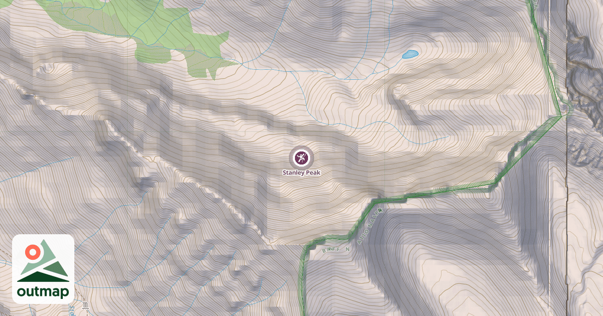 Map of Stanley Peak