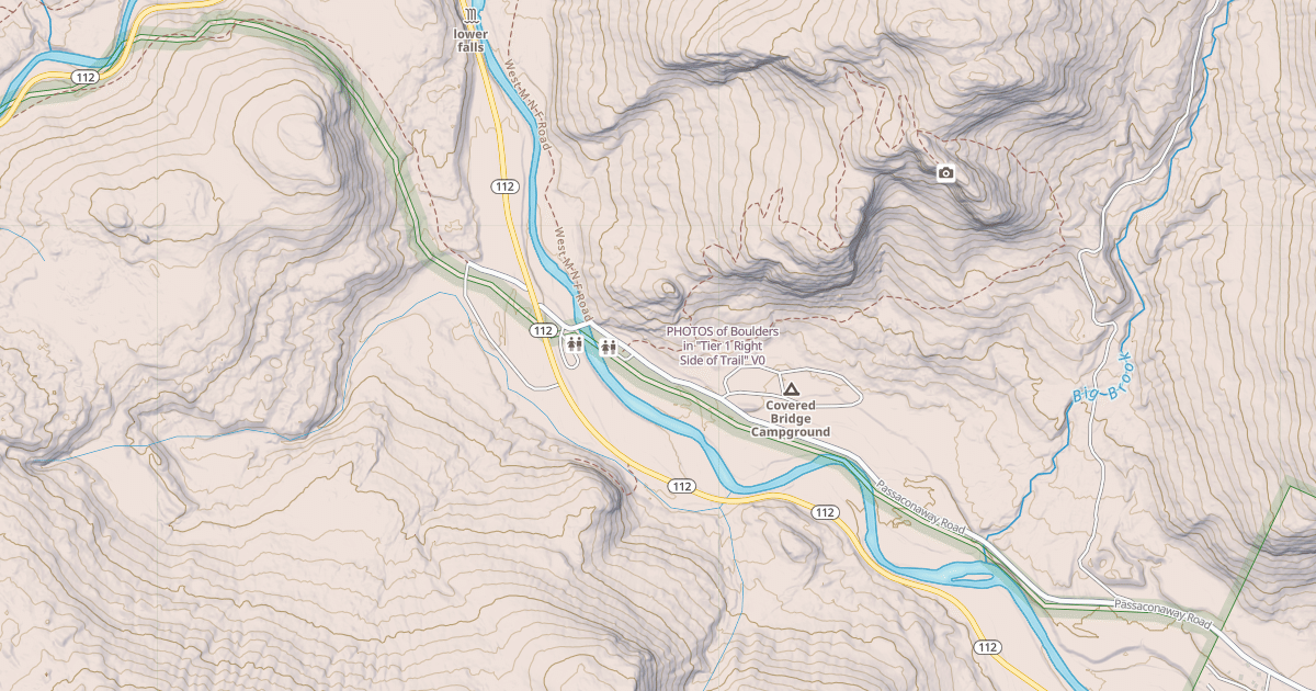 Map preview of PHOTOS of Boulders in "Tier 1 Right Side of Trail"