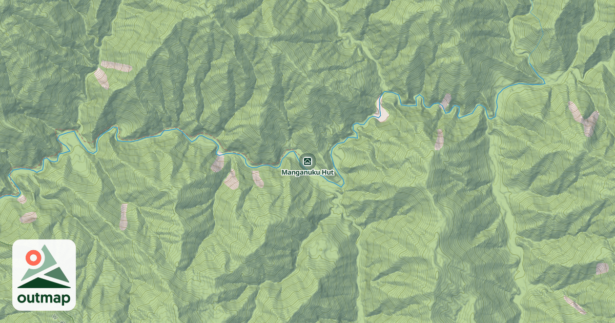 Map of Manganuku Hut
