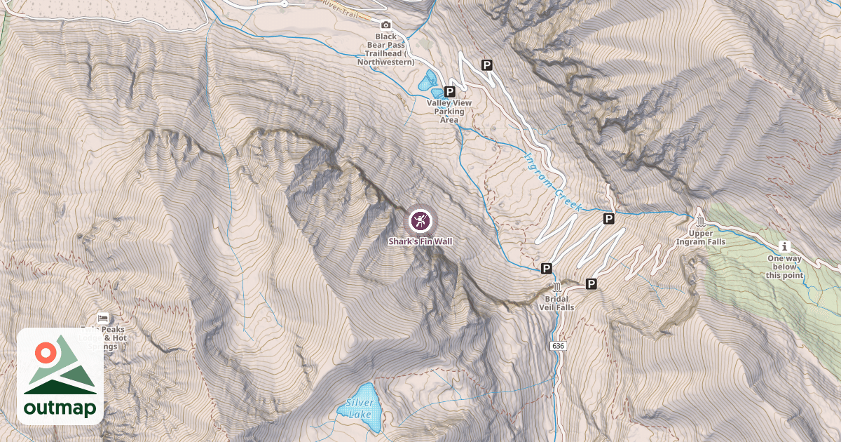 Map of Shark's Fin Wall