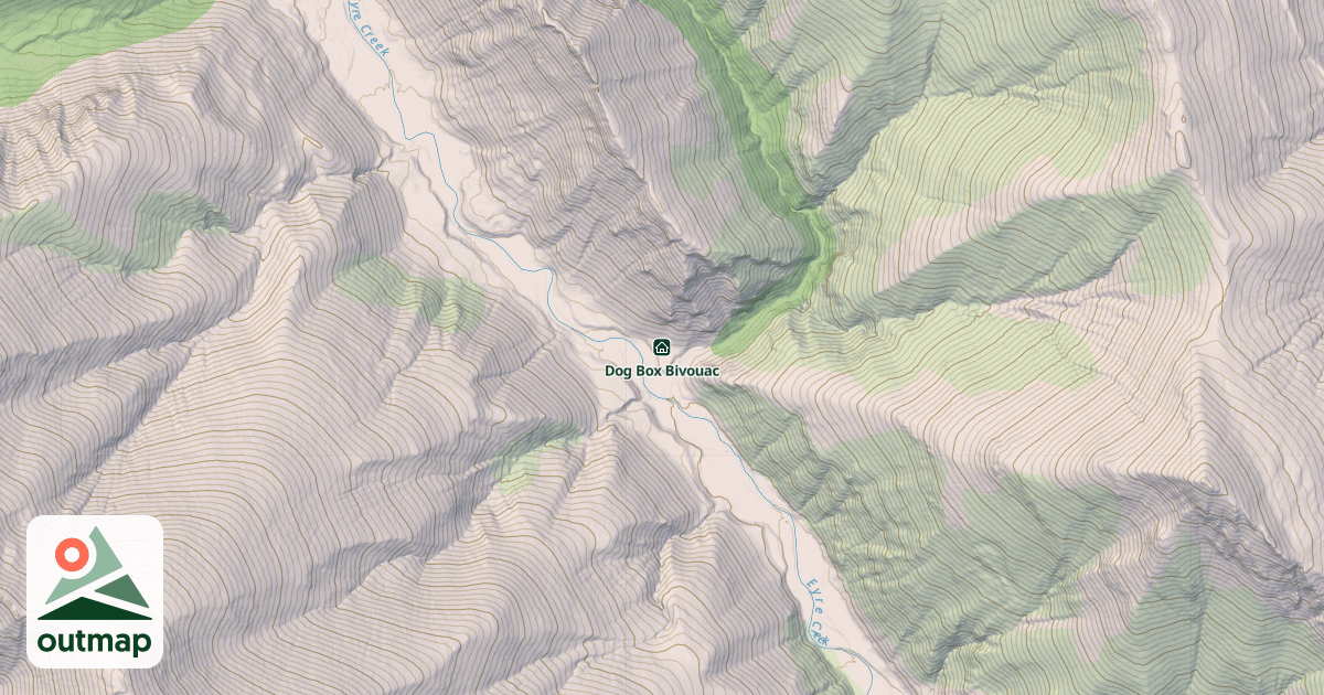 Map of Dog Box Bivouac