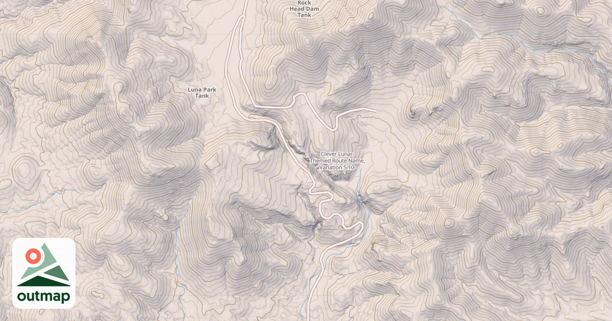 Map of Clever Lunar-Themed Route Name, Variation