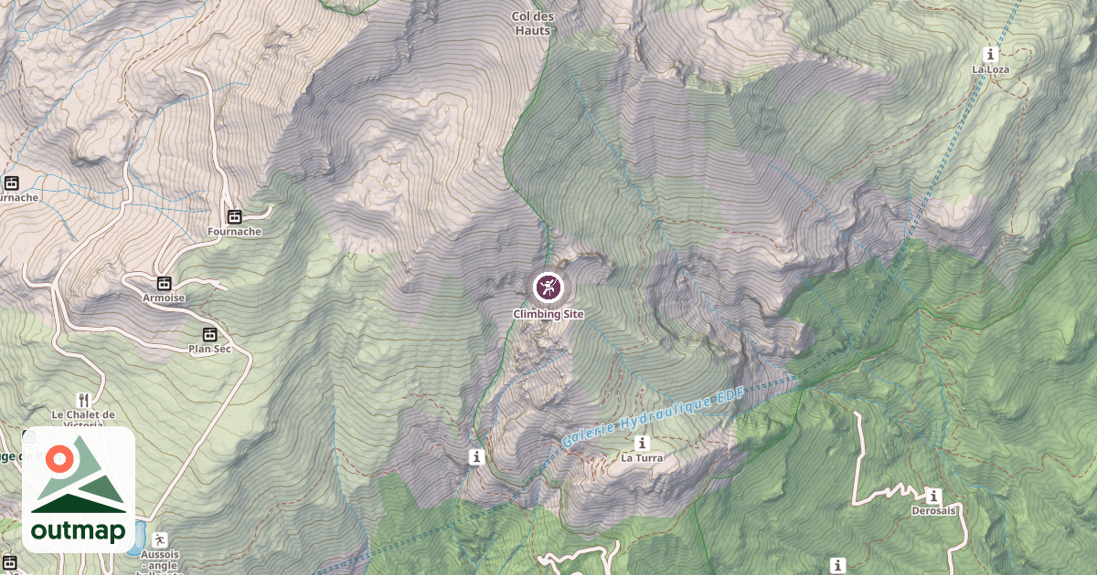 Map of Climbing Site