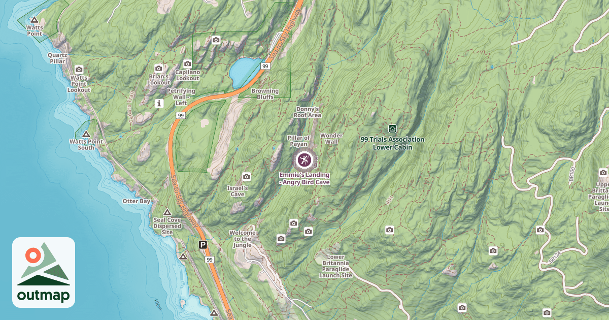 Map of Emmie's Landing - Angry Bird Cave
