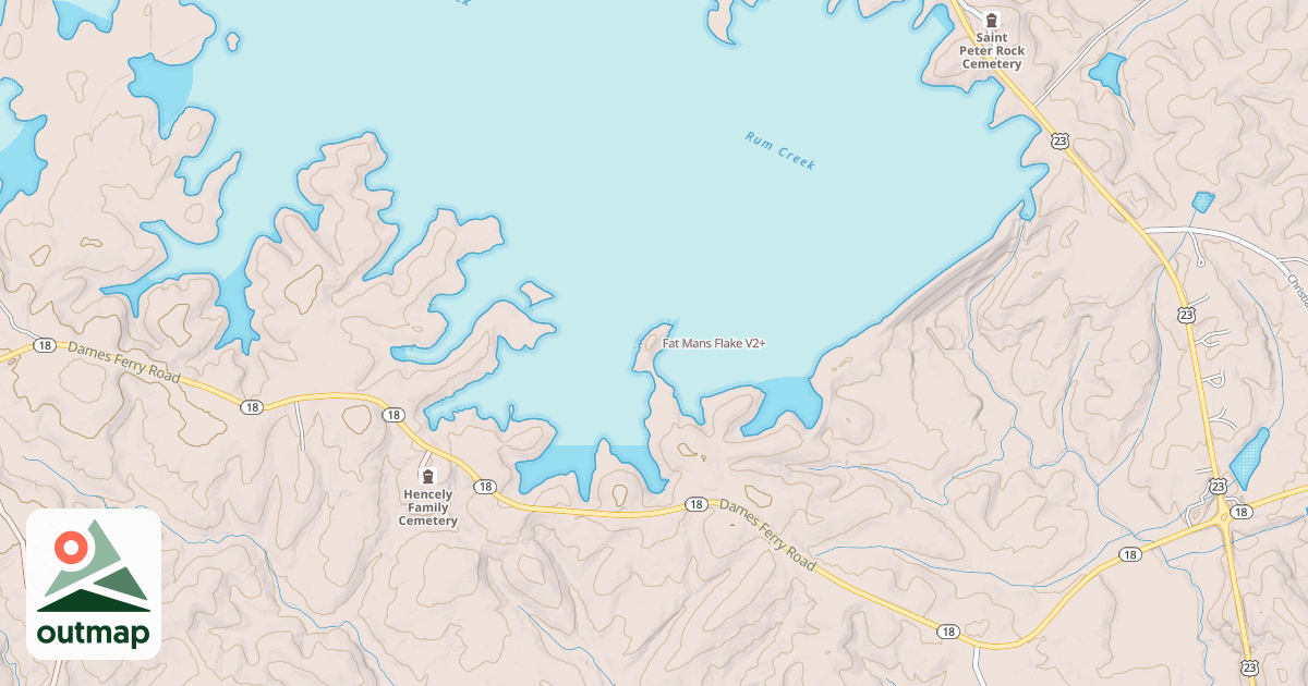 Map of Fat Mans Flake