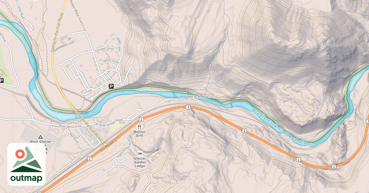 Map of Wet to Arete