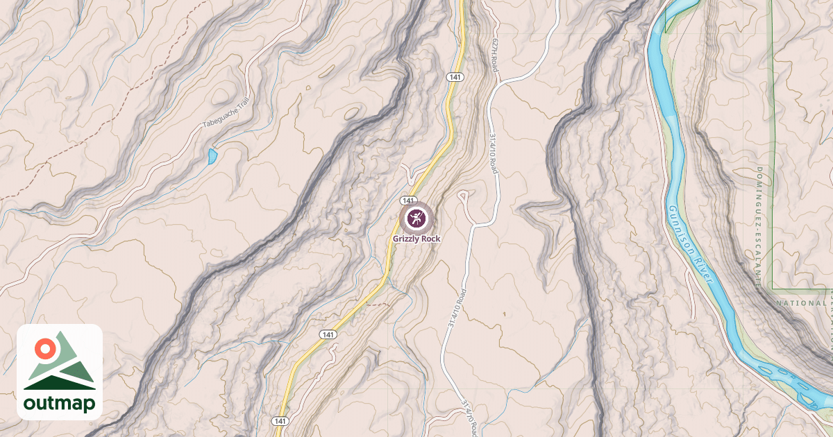 Map of Grizzly Rock
