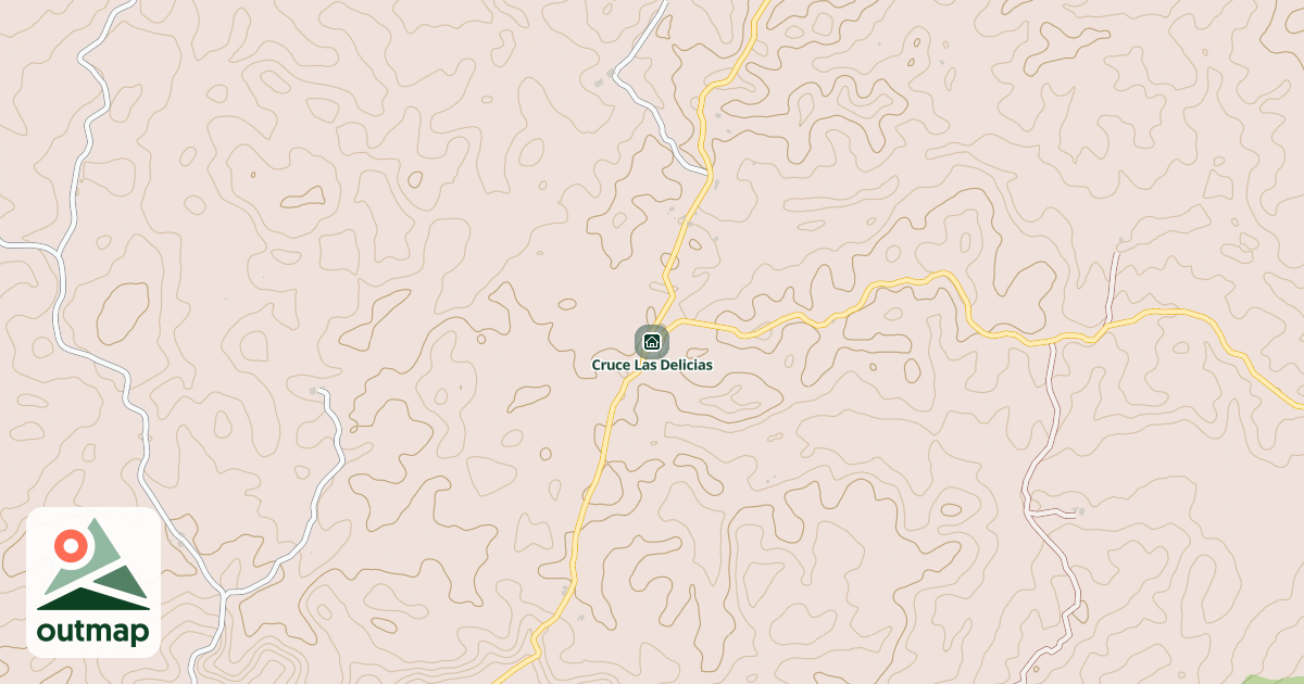 Map of Cruce Las Delicias
