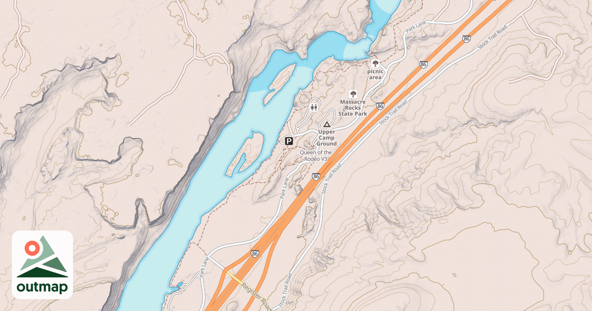 Map of Queen of the Rodeo in Power