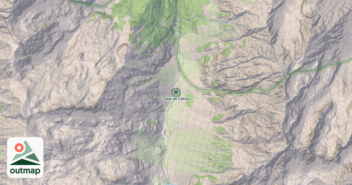 Map of Toue de Cétira