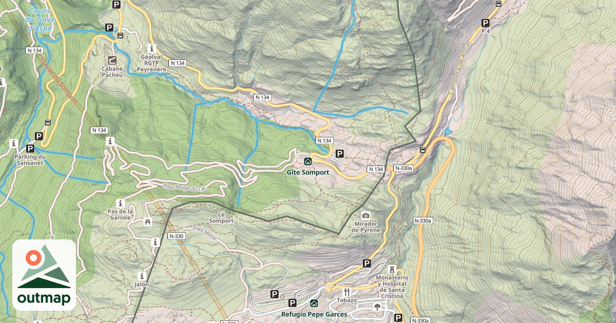 Map of Gîte Somport