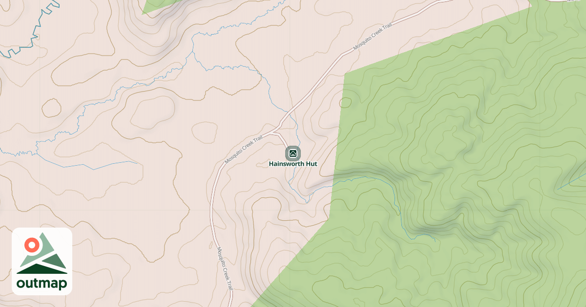 Map of Hainsworth Hut