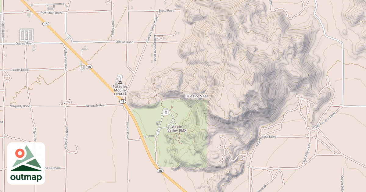 Map of Blue Dog