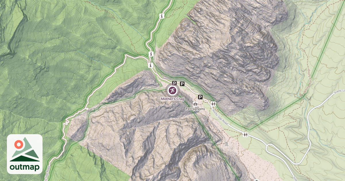 Map of Mother's Crag