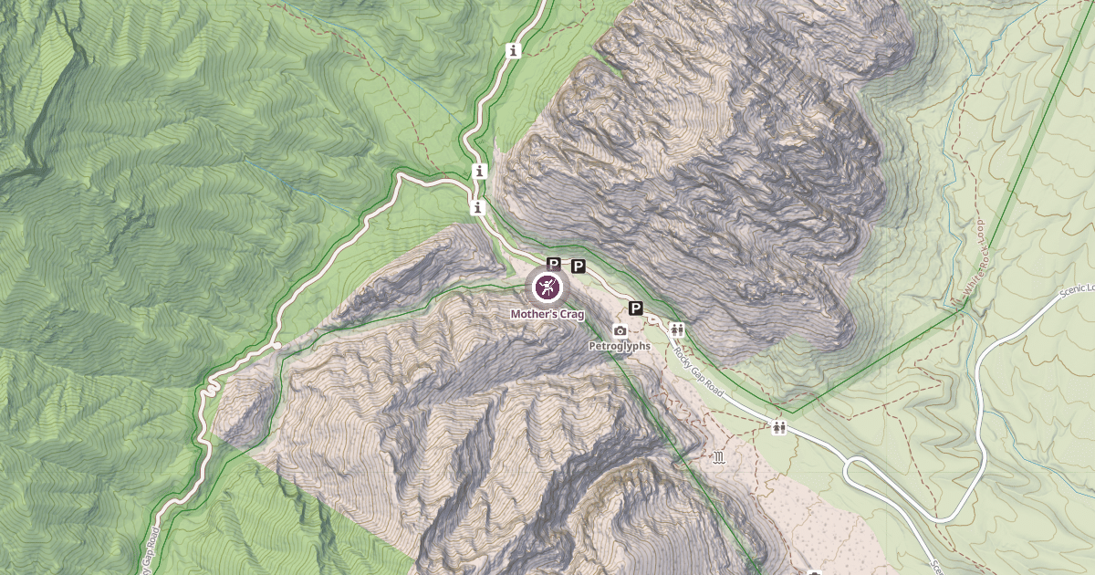 Map preview of Mother's Crag