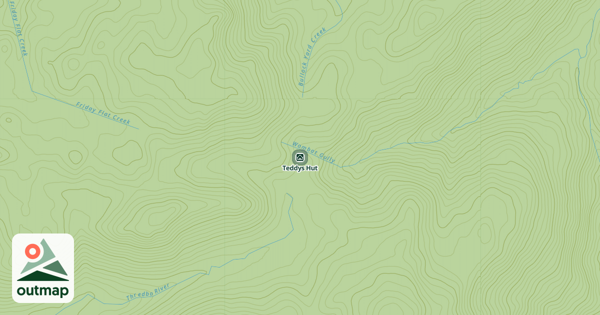 Map of Teddys Hut
