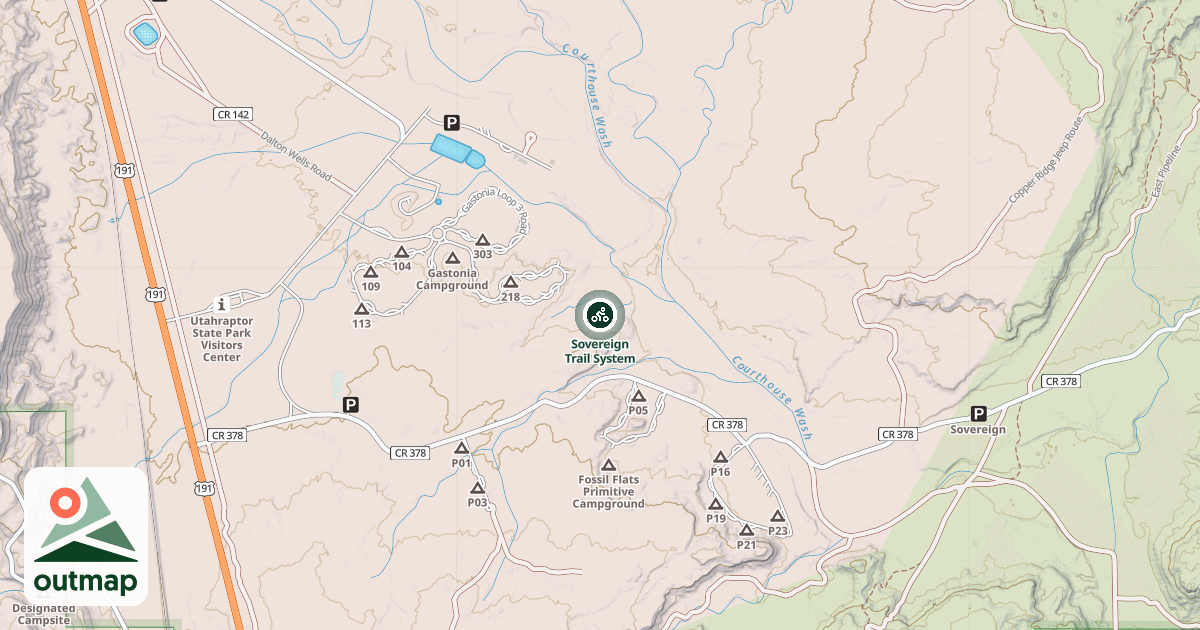 Map of Sovereign Trail System