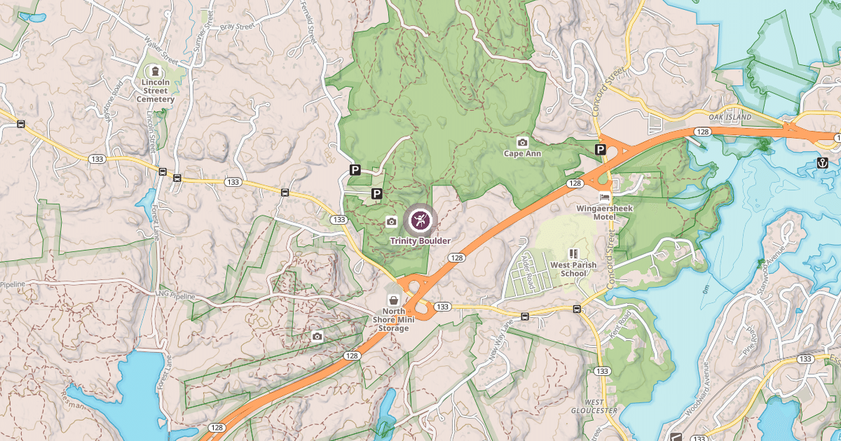 Map preview of Trinity Boulder