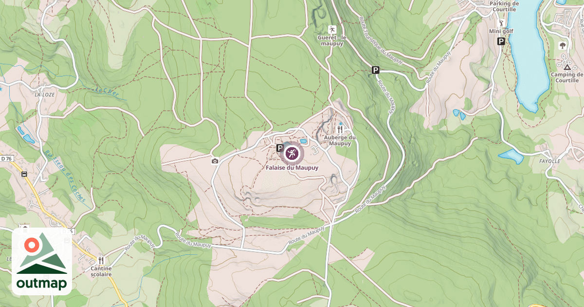 Map of Falaise du Maupuy