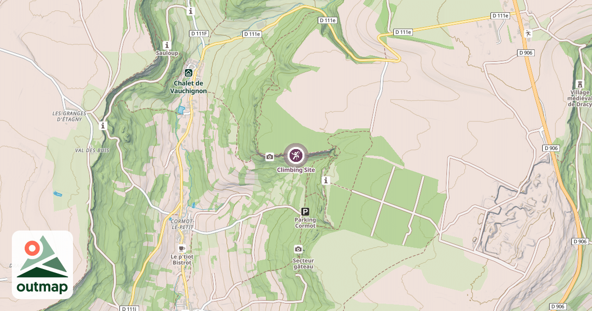 Map of Climbing Site