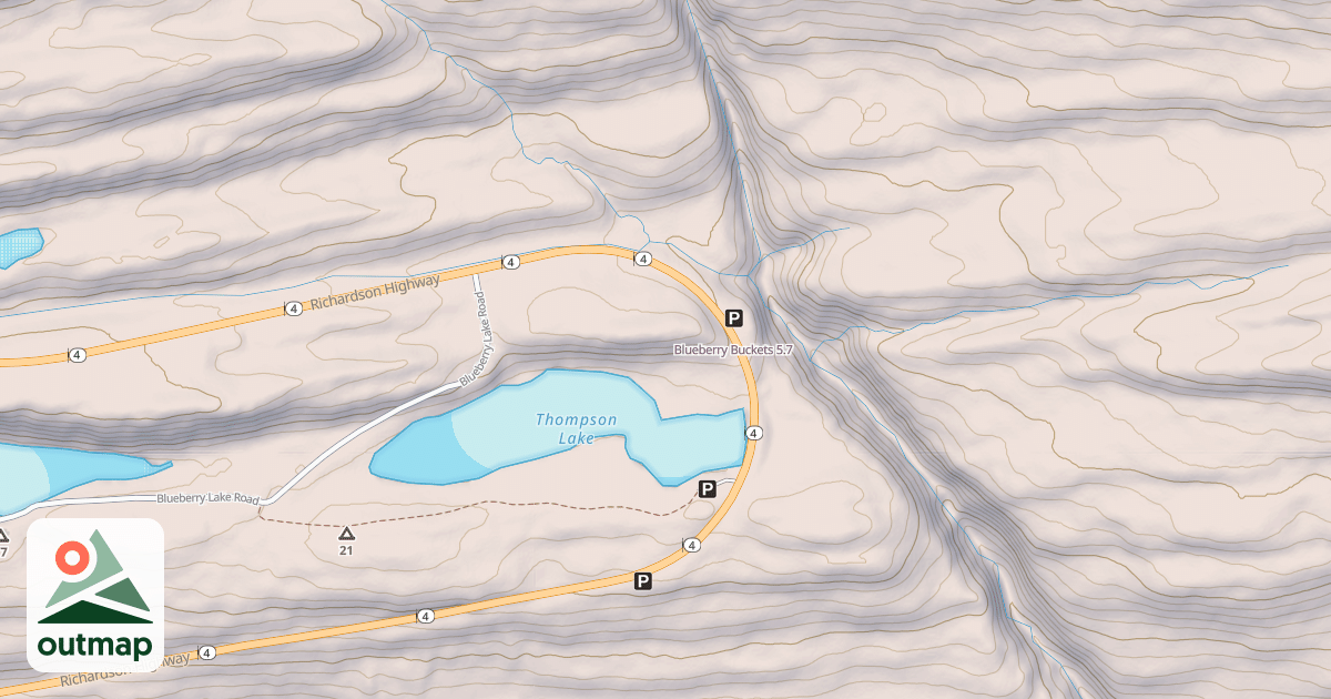 Map of Blueberry Buckets
