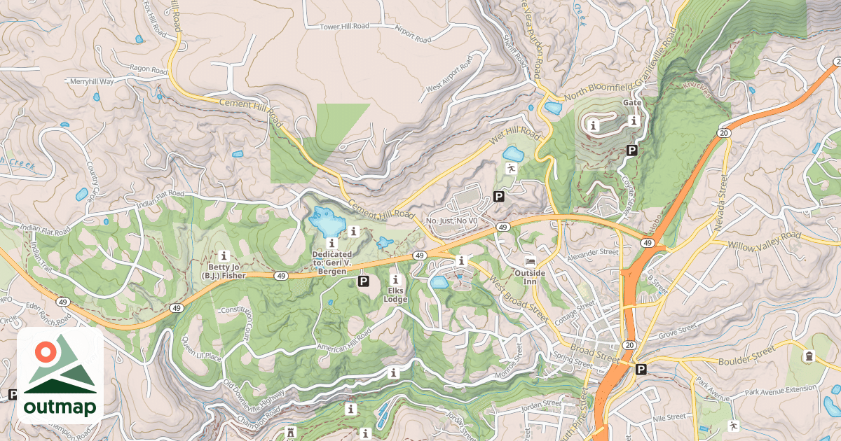 Map of No. Just, No