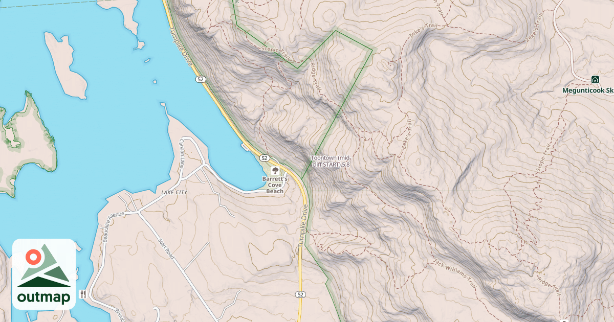 Map of Toontown (mid-cliff START)