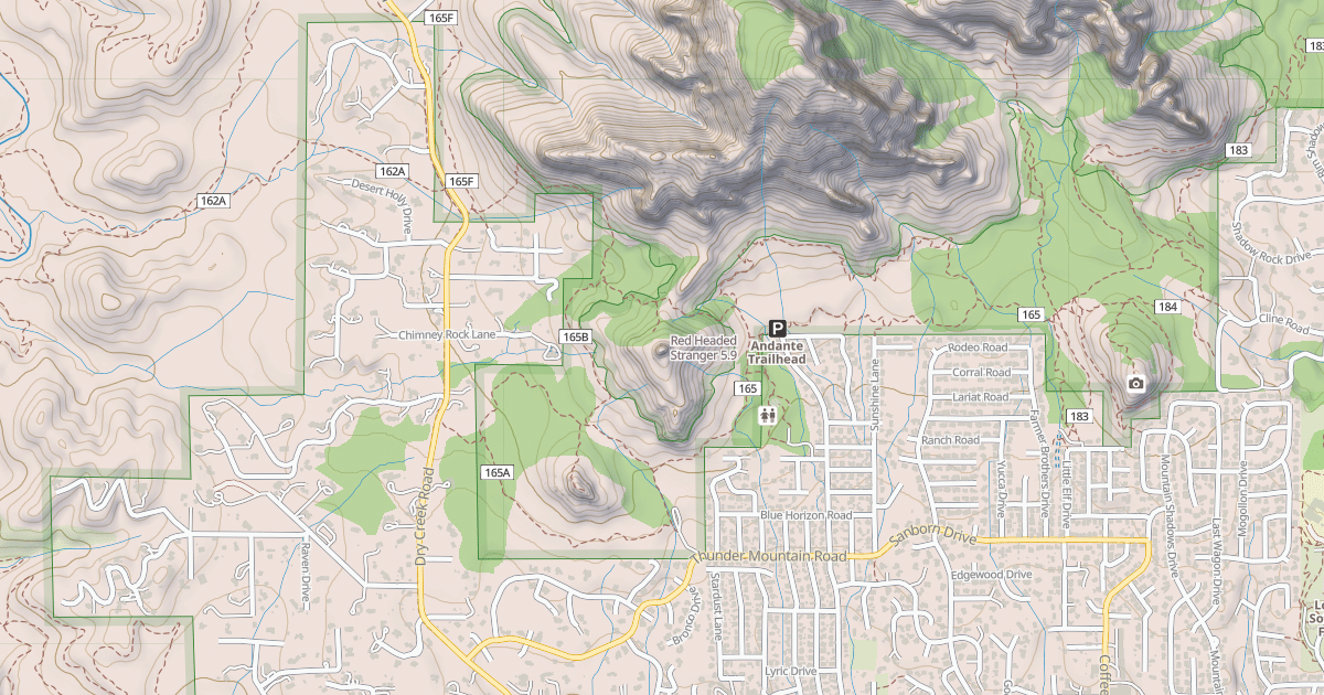 Map preview of Red Headed Stranger
