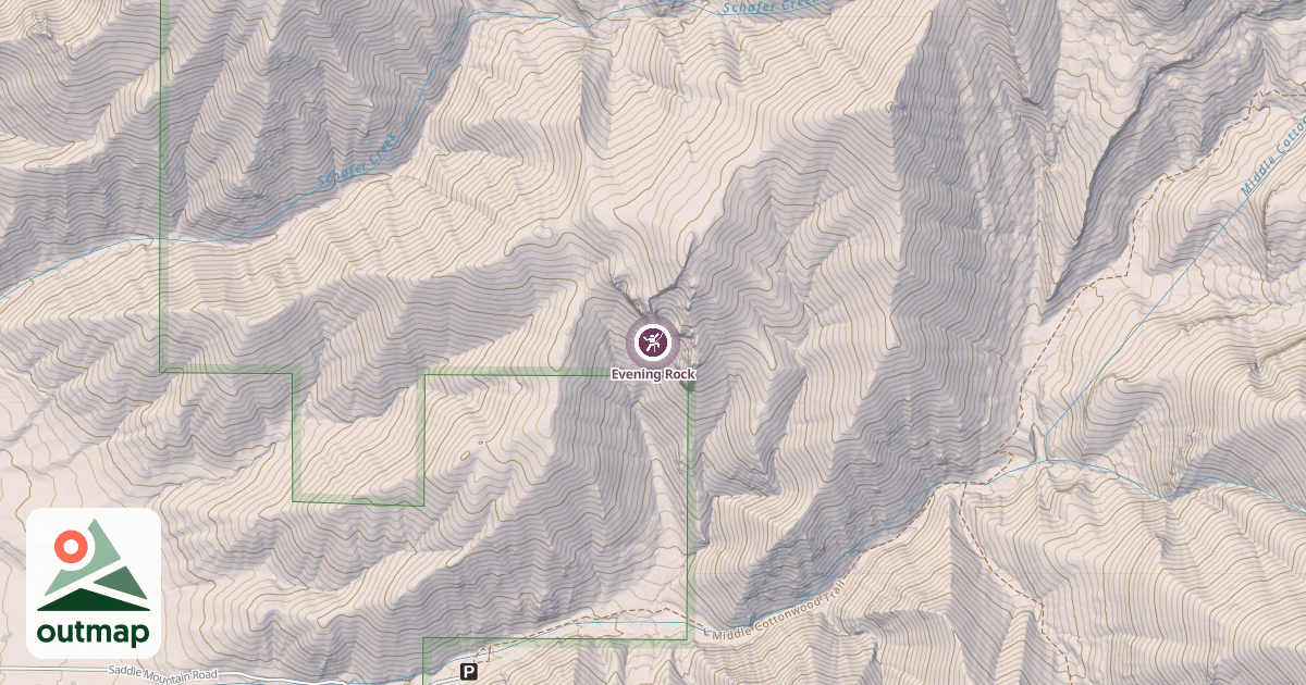 Map of Evening Rock