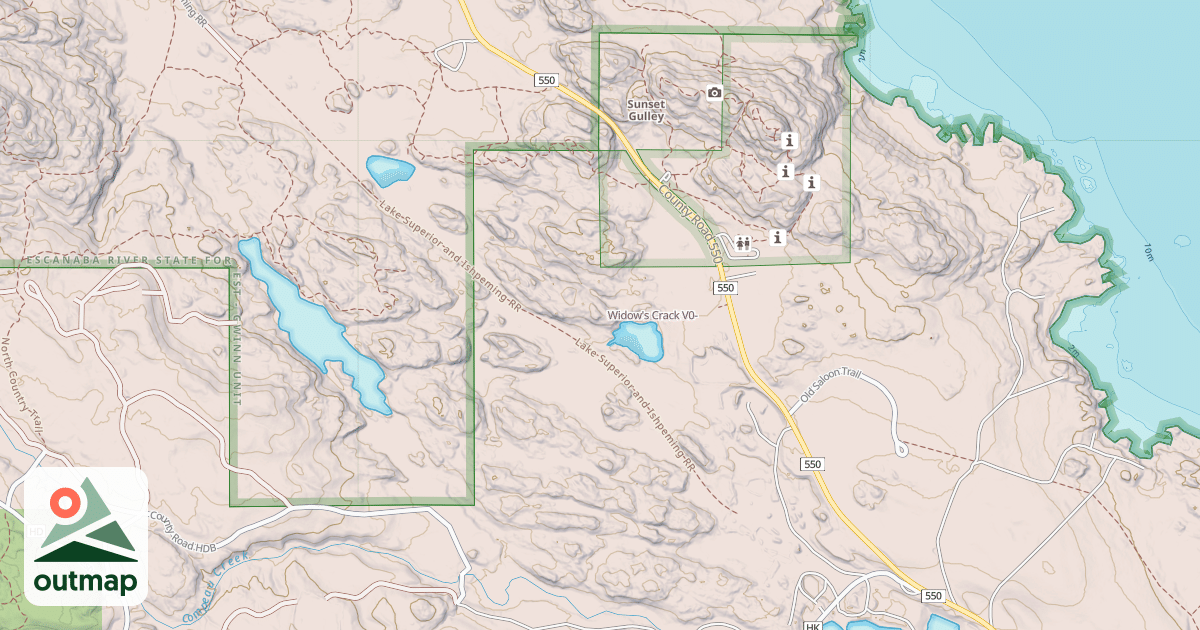 Map of Widow's Crack