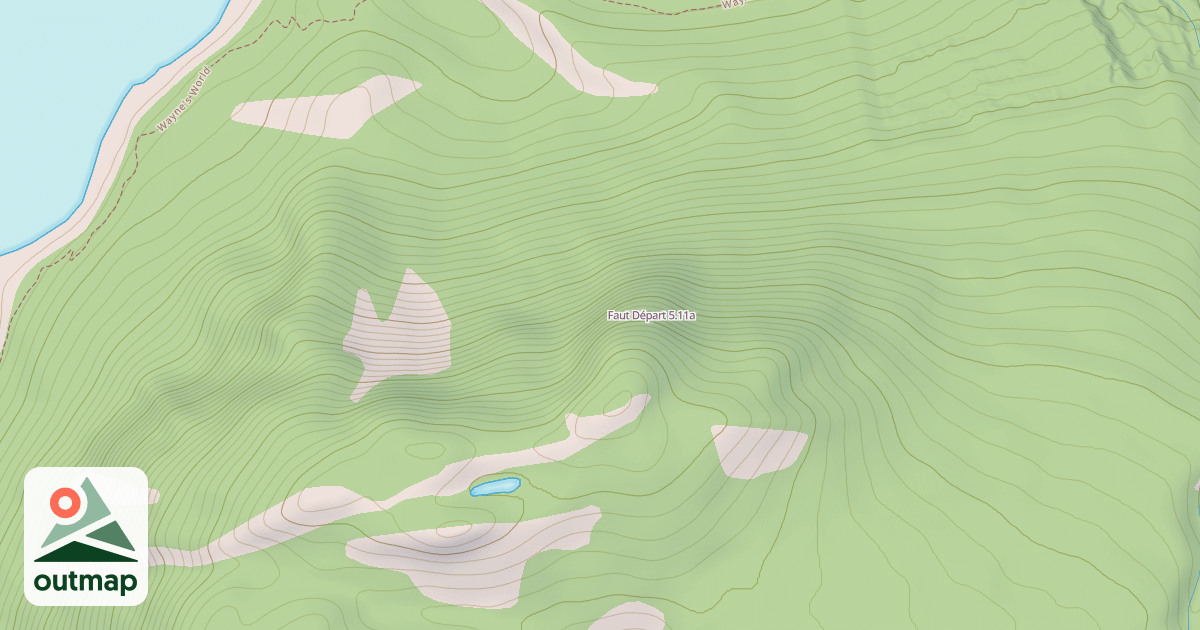 Map of Faut Départ
