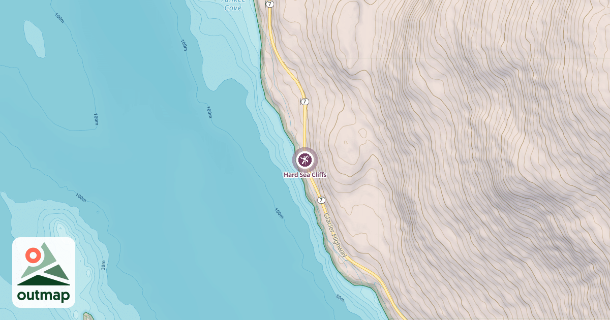 Map of Hard Sea Cliffs